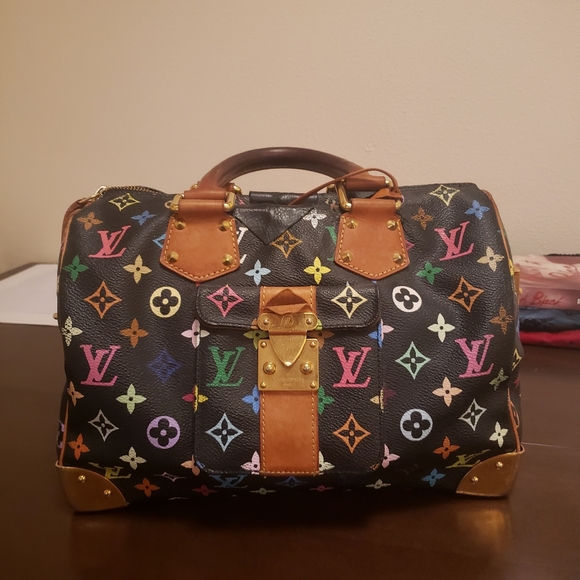 SOLD LOUIS VUITTON Multicolor Speedy Bag Authentic - Picture 2 of 14